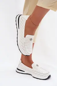 Dámské perforované kožené mokasíny EVENTO Kemela