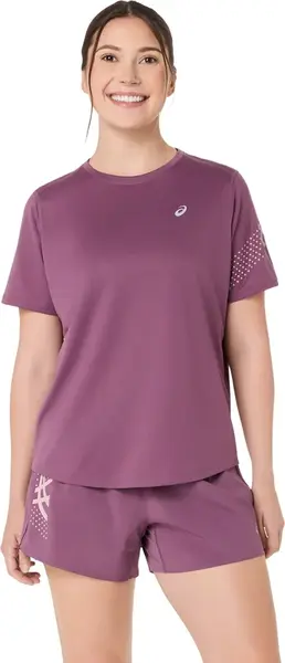 ASICS Funkčné tričko  levanduľová / biela