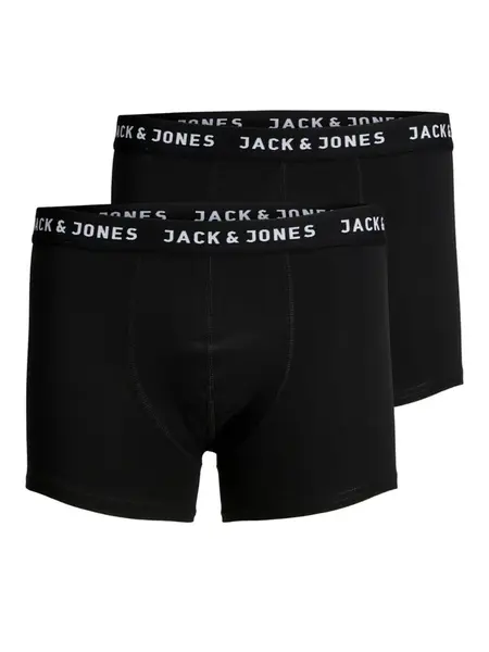 JACK & JONES Boxerky  čierna / biela