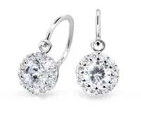 Cutie Jewellery Dětské náušnice z bílého zlata C2745-10-X-2 bílá