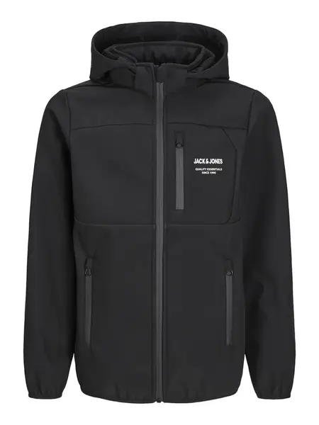 Jack & Jones Junior Prechodná bunda 'JJTheo'  čierna / biela