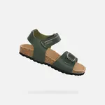 Khaki chlapecké sandály Geox Chalki