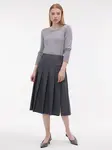 Sivá dámska midi sukňa ORSAY