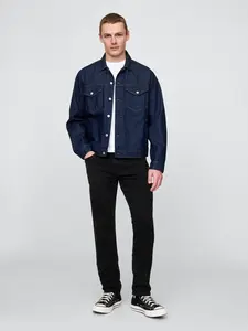 Čierne pánske rifle GAP slim straight