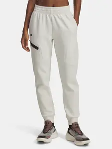 Dámské tepláky Under Armour Unstoppable Flc Jogger-WHT - Dámské