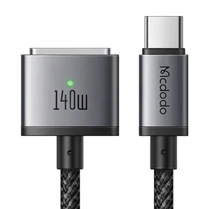 Mcdodo Magnetický kabel (CA-1470) USB-C - MagSafe 3, 140W, LED indikátor, 2 m, černý
