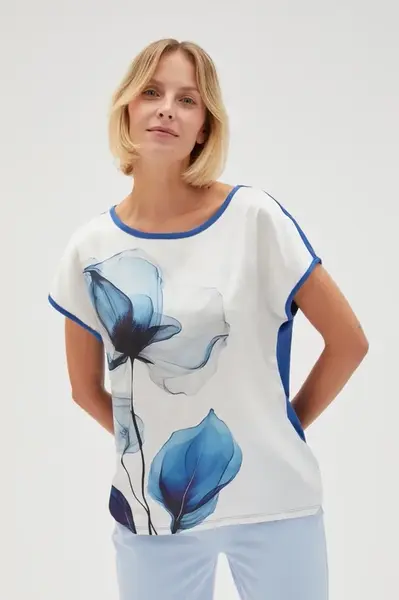 Marisse Women's T-Shirt L-Ts-4646 L.Blue