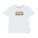 Kojenecké tričko Levi's SEASONAL BATWING TEE bílá barva, s potiskem, 6EM336