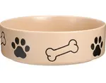 Miska pre miláčikov 850 ml, motív labka a kosť%