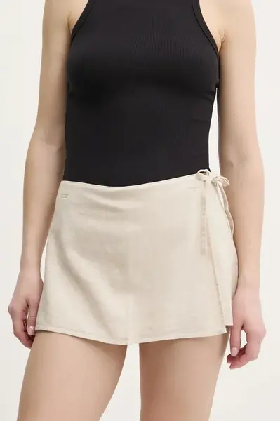 Lněná sukně Hollister Co.