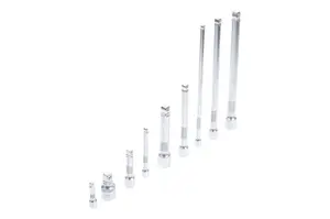 BGS technic Prodloužení výkyvná 1/4", 3/8" a 1/2", různé délky, sada 9 kusů - BGS 2253