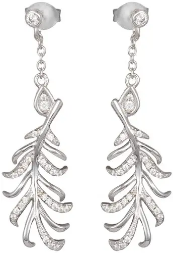 Preciosa Stříbrné náušnice s krystaly Joy 5189 00