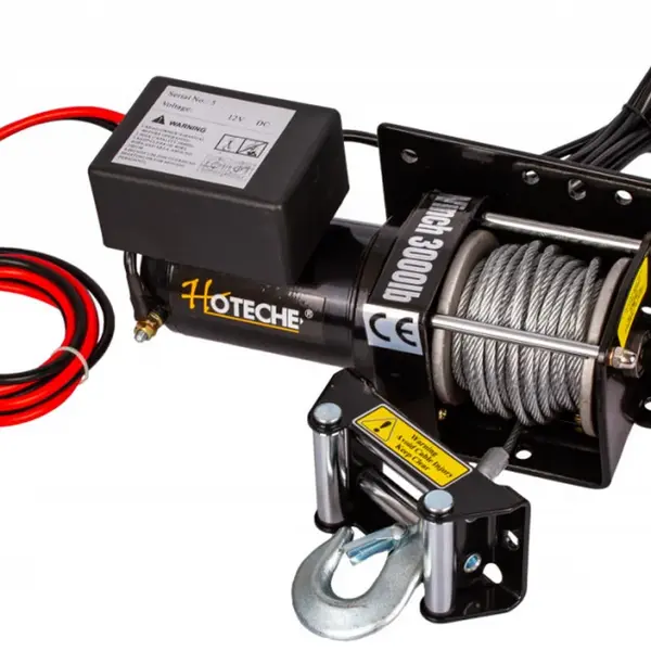 Elektrický lanový naviják 1000 W/12 V, max. zatížení 1361 kg - HOTECHE