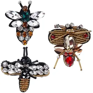 3Pcs 3 Style Bees Shape Felt Sew on Appliques