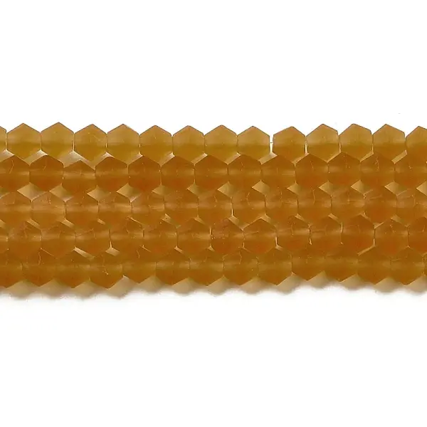 Imitate Austrian Crystal Frosted Glass Beads Strands