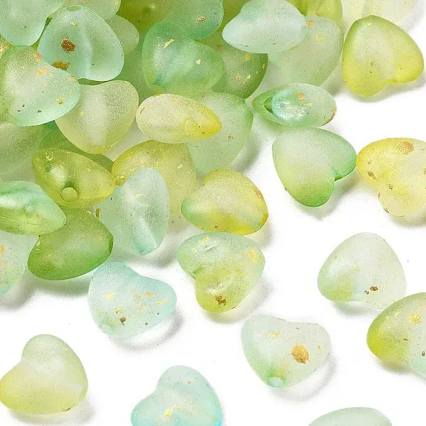 Frosted Transparent Acrylic Beads