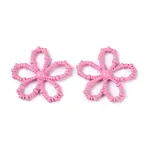 Spray Painted Alloy Flower Multi-Strand Links