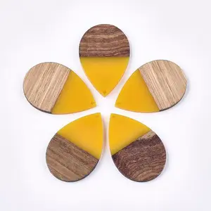 Resin & Walnut Wood Pendants