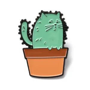 Cactus Cat Enamel Pins