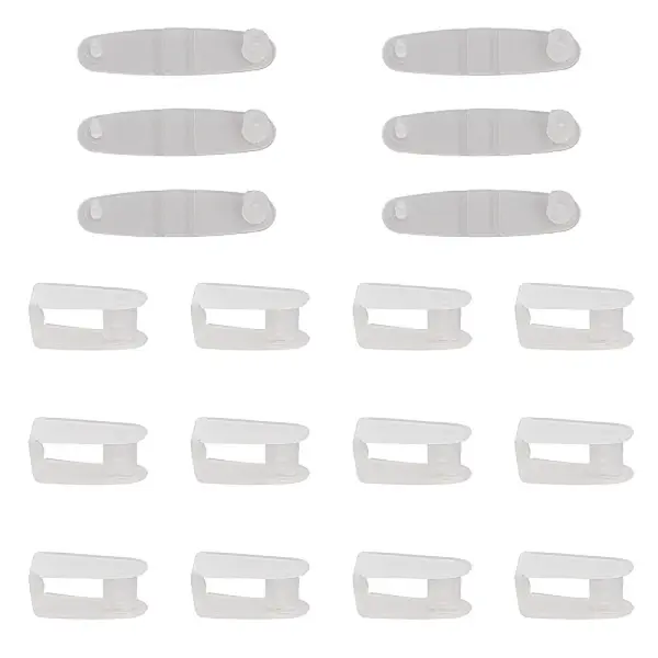 50Pcs Plastic Buckle Button Keychain