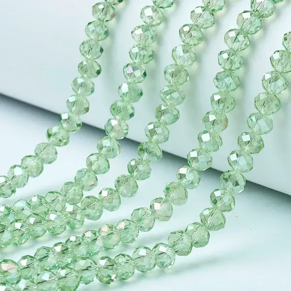 Electroplate Glass Beads Strands