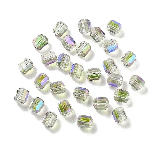 Electroplate Column Glass Beads