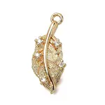 Brass Micro Pave Cubic Zirconia Pendants