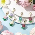 Flower Glass Seed Beads Beaded Pendant Decorations