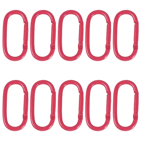 10Pcs Alloy Spring Gate Rings