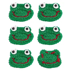 Frog's Head Shape Cartoon Style Polyester Knitted Costume Ornament Accessories