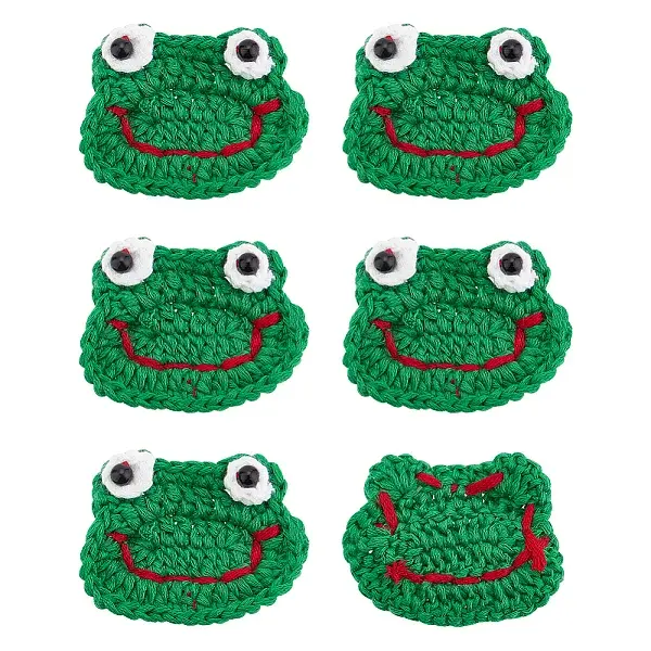 Frog's Head Shape Cartoon Style Polyester Knitted Costume Ornament Accessories
