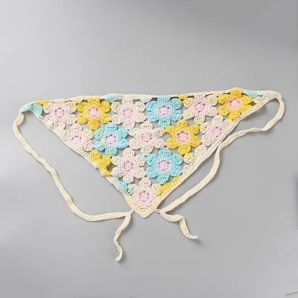 Cotton Knitted Triangle Headscarf