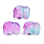 Spray Painted Glass Beads