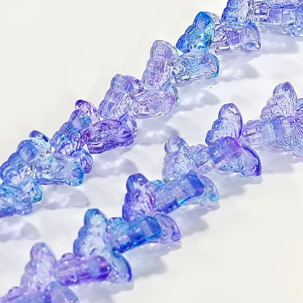 Transparent Glass Beads Strand