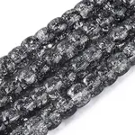 Crackle Transparent Glass Beads Strands