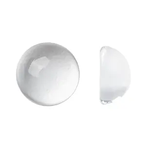 Transparent Half Round Glass Cabochons