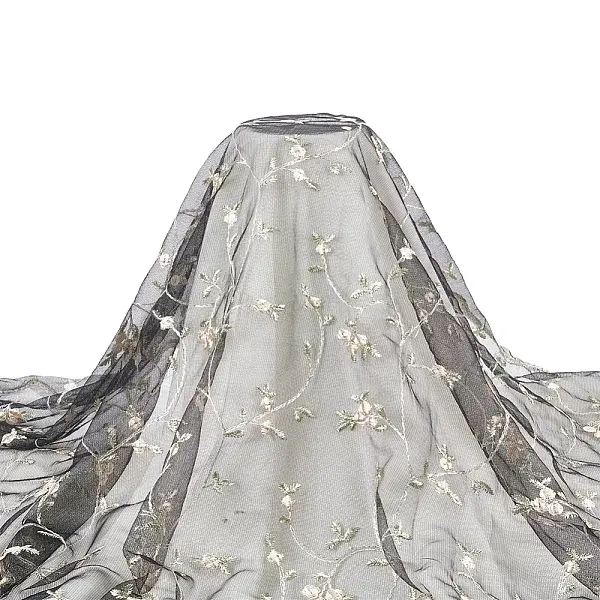 Flower Pattern Polyester Mesh Fabric