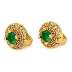 Brass Micro Pave Cubic Zirconia Clasps