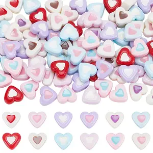 120Pcs Opaque Acrylic Beads