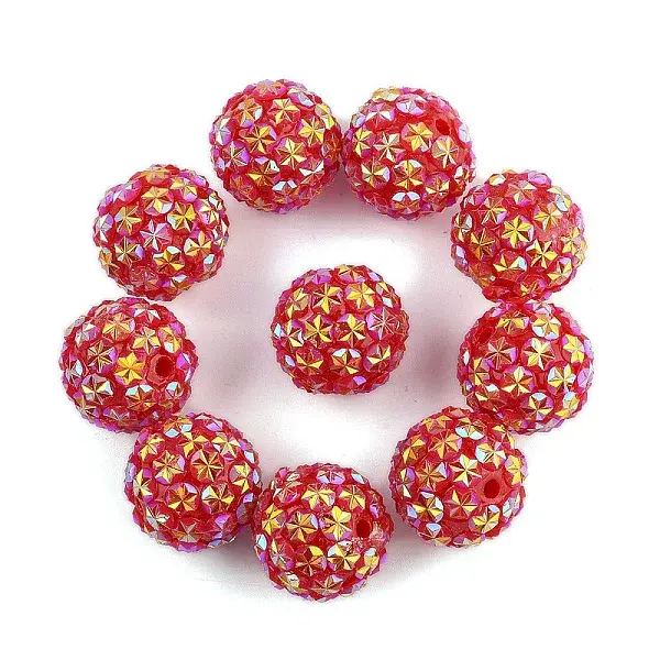 10Pcs Opaque Acrylic Beads