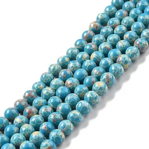 Synthetic Imperial Jasper Beads Strands