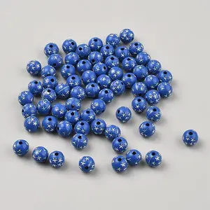 Frosted Opaque Acrylic Beads