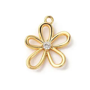 Brass Pave Cubic Zirconia Pendants