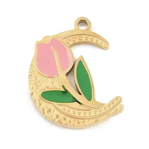 304 Stainless Steel Enamel Pendants