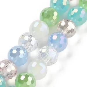 Electroplate Glass Bead Strands