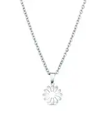 Vuch Krásný ocelový náhrdelník Květina Riterra Silver