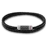 Tommy Hilfiger Dvojitý kožený náramek pro muže 2790327
