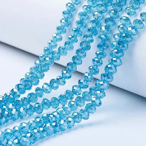 Electroplate Glass Beads Strands