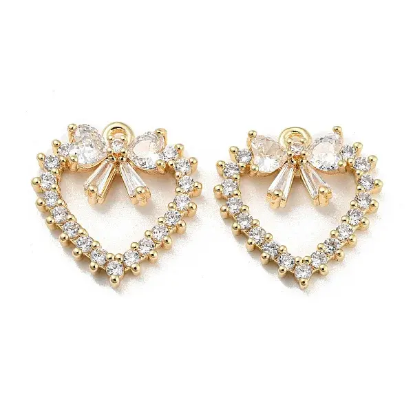 Brass Micro Cubic Zirconia Pendants