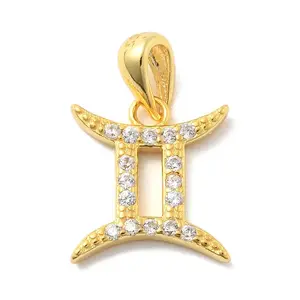 925 Sterling Silver Micro Pave Clear Cubic Zirconia Pendants